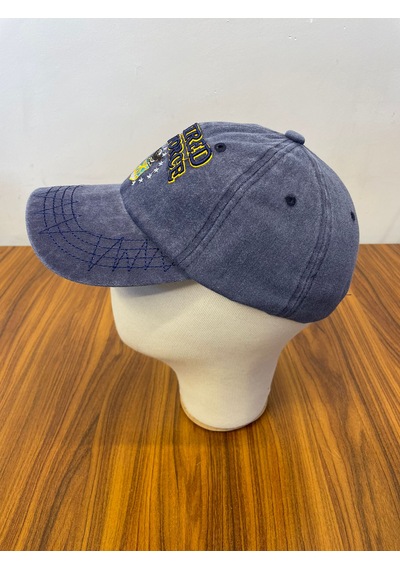 Hamze Vintage Eskitme Yıkamalı Model Nakışlı Unisex Cap Şapka Lacivert