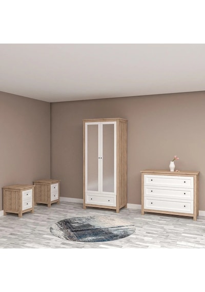 Bubble Genç Odası Takımı Mdf Beyaz Bubble Genç Odası Takımı Mdf Beyaz