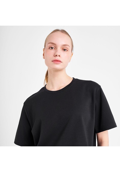 Lescon Siyah Kadın Kısa Kollu T-shirt 25n-2119