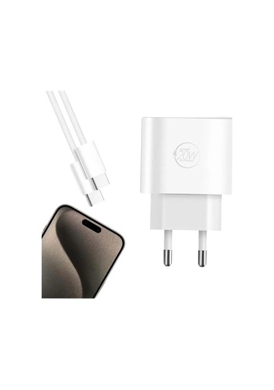 Powerway Rxs27 20w Type-c Şarj Adaptörü - Kablo Seti Apple 15 Pro-pro Max Uyumlu Diğer