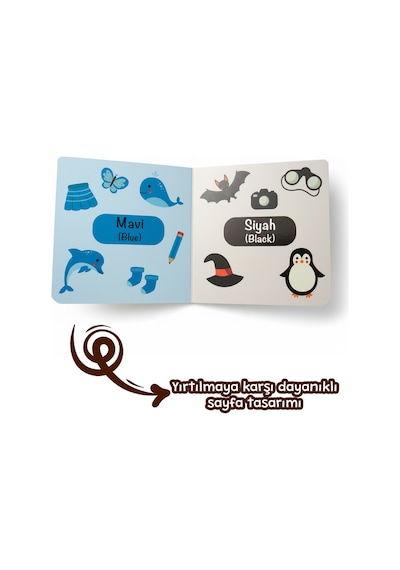 Bebeğimin İlk Minik Kütüphanesi Eğitici Bebek Kitap Seti 12 Li Türkçe İngilizce 1+ Yaş