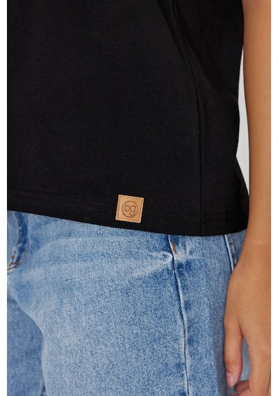 Yapay Zeka Tasarım Sırt Aplike Özel Baskılı %100 Pamuklu Penye Regular Fit T-shirt Vangogh SIYAH