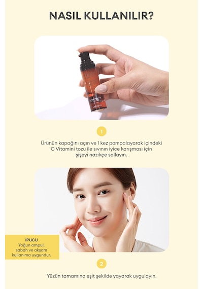 Missha Vita C Plus Correcting Concentrate Ampoule Leke Karşıtı Konsantre C Vitamini Serumu 15 G