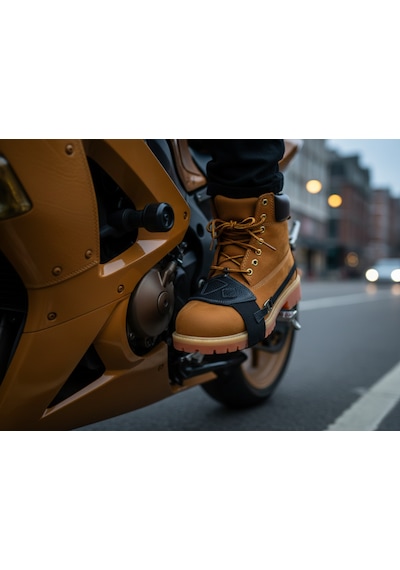 Mtndizlik Shiftarmor Motosiklet Ayakkabı Koruyucu ,vites Ayakkabı Koruyucu,motorcycle Shoe Protector,motosiklet Deri Aksesuar %100 Doğal Deri Tekbeden