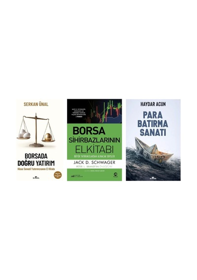 Borsada Dogru Yatirim+borsa Sihirbazlarinin Elkitabi+para Batirma Sanati 3kitap