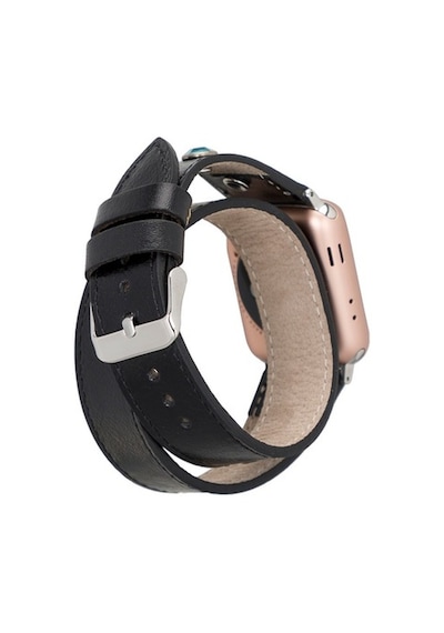 Bouletta Apple Watch Uyumlu Deri Kordon Solitaire 38-40-41Mm Doub