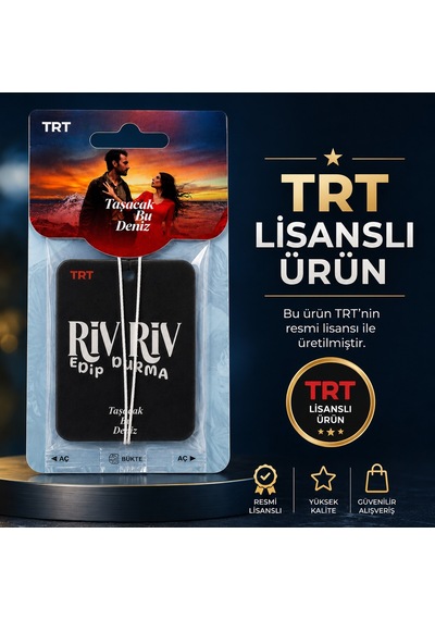 Bakgelal Trt Lisanslı Riv Riv Edip Durma Oto Kokusu Taşacak Bu Deniz Temalı Tekli Asmalı Araç