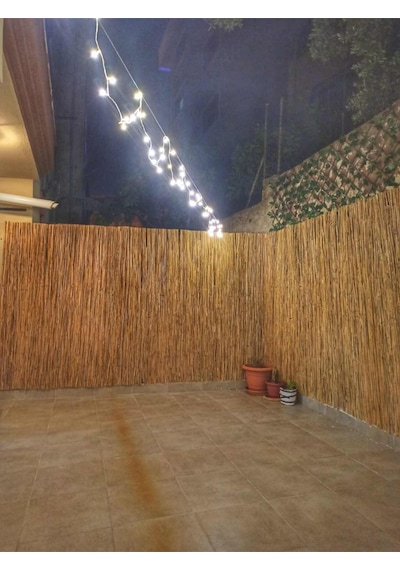 230cm Yükseklik X 200cm Genişlik Doğal Bambu Kamış Hasır Çit Dekoratif Bahçe Balkon Ve Duvar Çiti Reed Fence