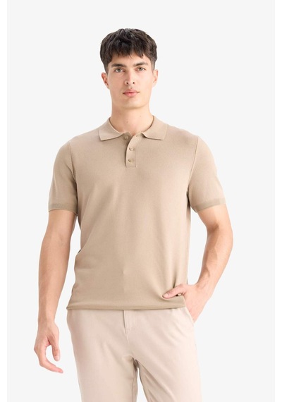 DeFacto Standart Fit Polo Yaka Kısa Kollu Triko Tişört E3241AX25SPBG129