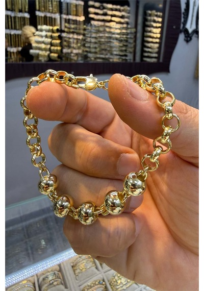 Toplu Bileklik Gold Renk Altın