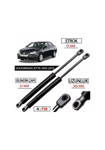 Bagaj Amortisörü 2 ADET Jetta 2005 - 2010 1k5827550c