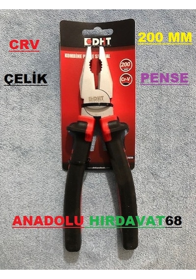 Dht Pense Kombine Pense 200 Mm Crv Çelik Pro