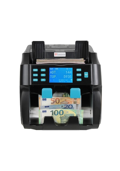 Baove GB9000 Pro Mix Çift Katlı Karışık Para Sayma Makinesi - Sahte  Para Yakalama - TL, Euro, Usd