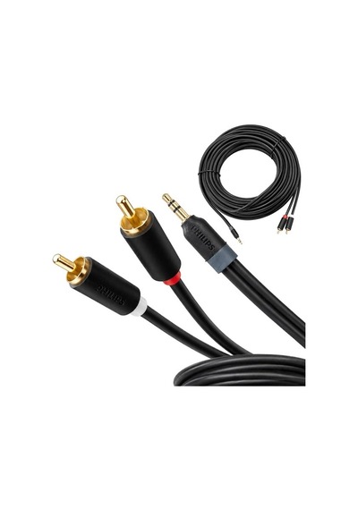 Swr2110/93 25 Metre 3.5mm Stereo 2 Rca Aux Ses Kablosu Hi-fi Belirtilmemiş