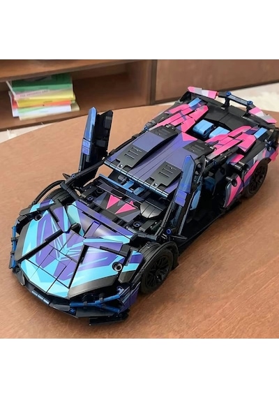 1280 Parça Cyberpunk Mor Cool 1:14 Ölçekli Spor Araba Yapı Blokları Seti 3d Montaj Modeli Kiti, Gençler & Yetişkinler İçin Mükemmel Hediye 14+ Yaş 1280 Parça Cyberpunk Mor Cool 1:14 Ölçekli Spor Araba Yapı Blokları Seti 3d Montaj Modeli Kiti, Gençler & Yetişkinler İçin Mükemmel Hediye 14+ Yaş