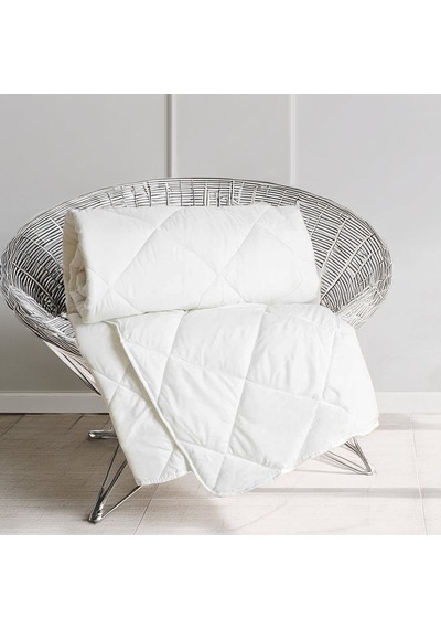Nuvomonn Tek Kişilik Microfiber Yorgan - Beyaz - 155x215 Cm Renkli