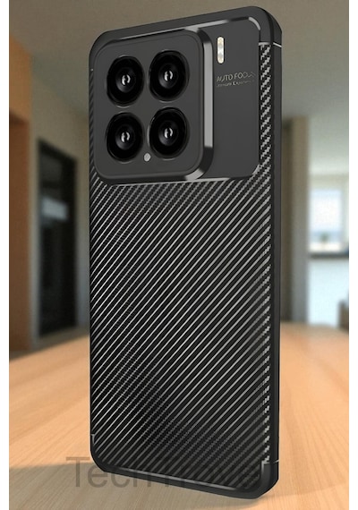 Xiaomi 15 Kılıf Kamera Korumalı Darbe Emici Karbon Fiber Desenli Kapak