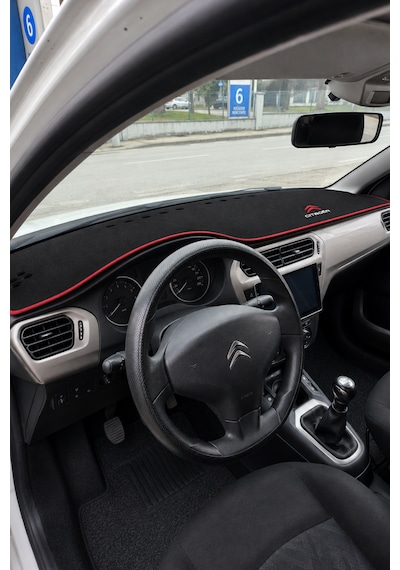 Citroen C-elysee Uyumlu Ön Gösterge Paneli Torpido Kaplama Koruma Halısı Siyah