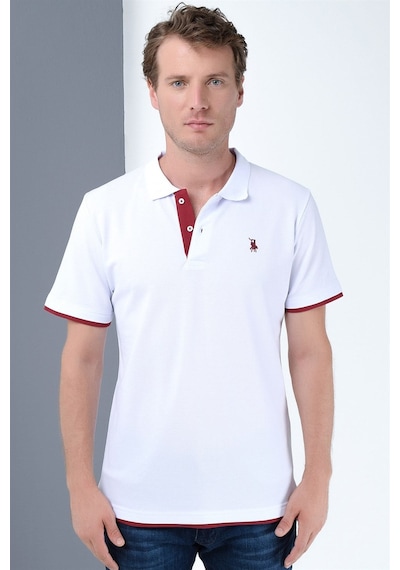 T8562 Dewberry Erkek Tshırt-beyaz