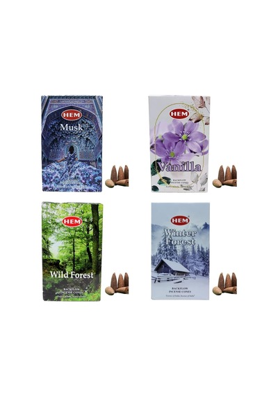 4 Paket Toplam 40 Adet Karışık Geri Akış Tütsü