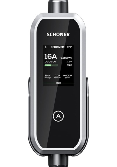 Schoner 3.5kw Taşınabilir Elektrikli Araç Şarj Istasyonu 3,7 Kw