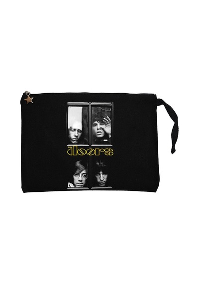 The Doors Windows Siyah Clutch Astarlı Cüzdan / El Çantası Siyah