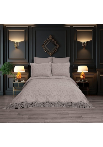 Anna Karina Home Consept Isabella 7 Parça Gelin Seti / Bridal Set Beyaz