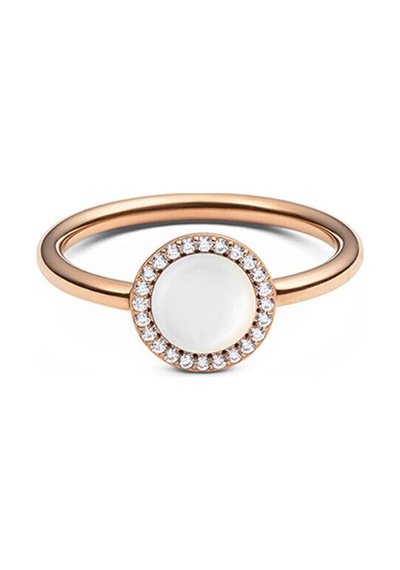 Audrey Ring Mother Of Pearl Rose Gold Pembe