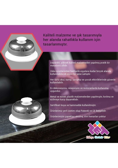 Zet Zeka Oyun-resepsiyon-restoran Zili Kaliteli Malzeme Ve Ses