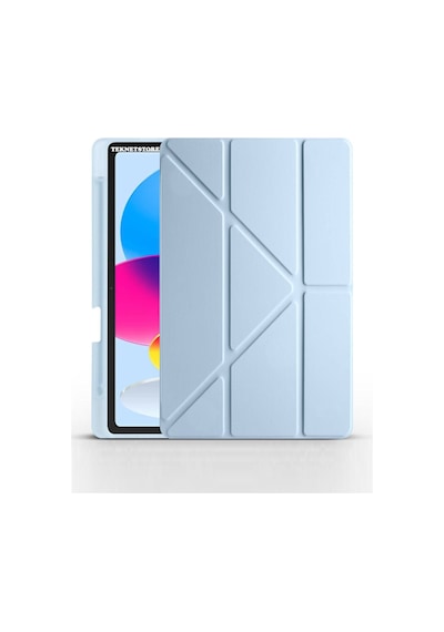 Apple Uyumlu iPad  11 A16 2025 10. Nesil 10.9 Kılıf Katlanır Kalem Bölmeli Silikon Standlı Uyku Modlu Akıllı Kapak