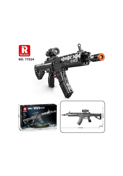 Reobrix 77024 Saldırı Tüfeği Qbu-191 Yaratıcı Yapı Blok Seti Building Blocks Assault Rifle Qbu-191 - 1593 Parça