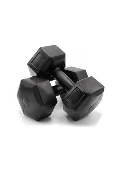 Ecgspor 5 Kg Siyah Dambıl Seti 5 Kg X 2 Adet Toplam 10 Kg Ağırlık Seti