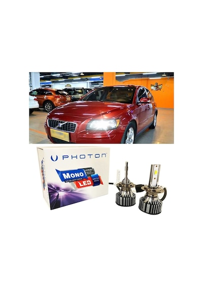 Volvo S40 Led Xenon Kısa Far Ampulü H7 Mono Yeni Seri Beyaz 2004-2012