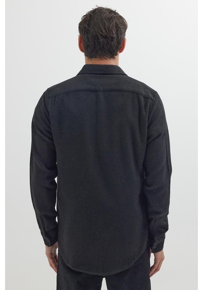 Tudors Erkek Slim Fit Tek Cep Kapaklı Düz Oduncu Spor Siyah Gömlek-41586 Siyah Tudors Erkek Slim Fit Tek Cep Kapaklı Düz Oduncu Spor Siyah Gömlek-41586 Siyah