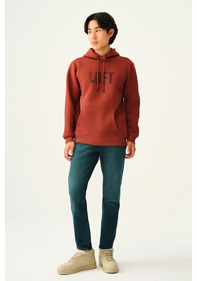Erkek Sweatshirt Lf2038246 Kahverengi