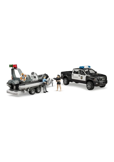 Ram 2500 Polis Aracı,römork,zodyak, 2 Figür Ve Aksesuarlar