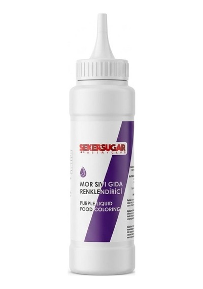 Şeker & Sugar Mor Sıvı Gıda Boyası Renklendirici 250 Ml