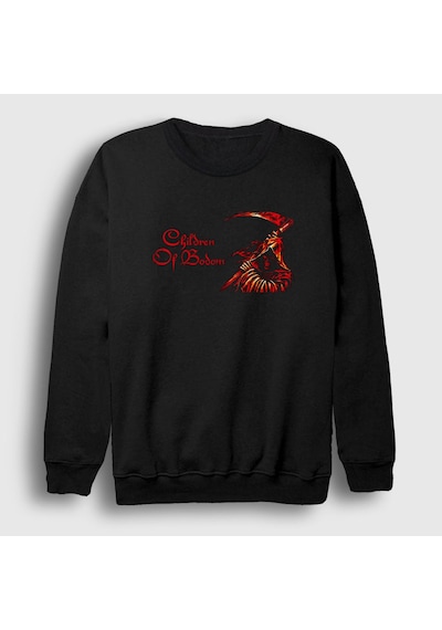 Presmono Unisex Reaper Children Of Bodom Sweatshirt Siyah