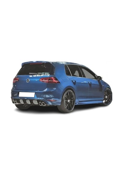 Vw Golf 7 Oettinger Arka Ek Plastik Siyah Difüzör 2012 2013 2014 2015 2016 Arka-difizör-bodykit-ek