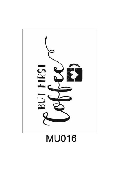 Mutfak Temalı Desenler Stencil Şablon 21X30 Mu-016