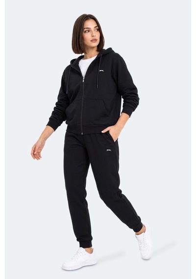 Slazenger Flores Kadın Kapüşonlu Lacivert Sweatshırt