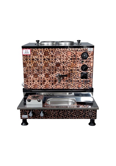 Anka Pro Plus Otomatik Çay Kazanı, 2 Demlikli, 20 Litre, Bakır, Elektrikli,tüplü