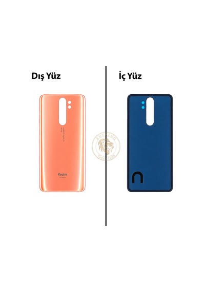 Xiaomi Redmi Note 8 Pro Mercan Turuncusu Uyumlu Arka Kapak Turuncu
