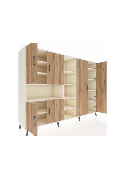 Hyperion Dolap 13 Raflı 6 Kapaklı 220x44x163 Aytaşı-çam/aytaşı Aytaşı-çam/aytaşı Hyperion Dolap 13 Raflı 6 Kapaklı 220x44x163 Aytaşı-çam/aytaşı Aytaşı-çam/aytaşı