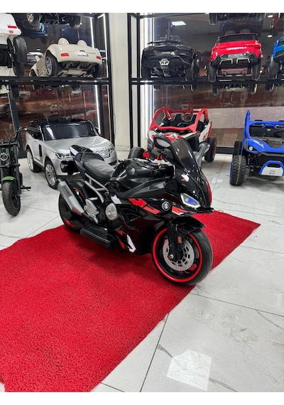Oyuncak Sepetim Bmw S 1000rr 24 Volt Akülü Çocuk Motorsikleti Yumuşak Lastikli Siyah