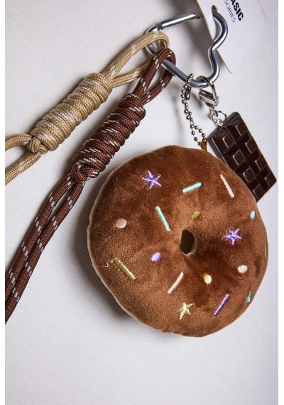 Kahve Donut Ve Çikolata Detaylı Çoklu Charm Anahtarlık Çanta Kıyafet Ve Telefon Aksesuarı