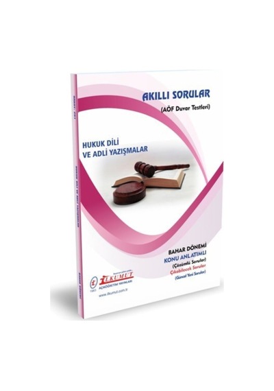İlkumut Yayınları - Hukuk Dili Ve Adli Yazışmalar - Konu Anlatımlı - Çözümlü Sorular