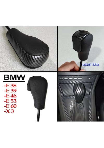 Bmw E46 E53 Otomatik Vites Topuzu Siyah Karbon