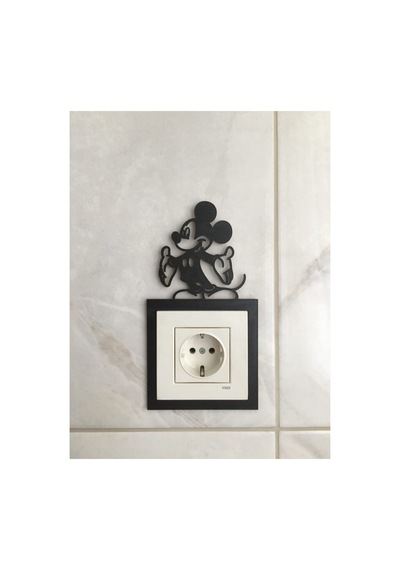 Mickey Mouse Priz Çerçevesi Siyah