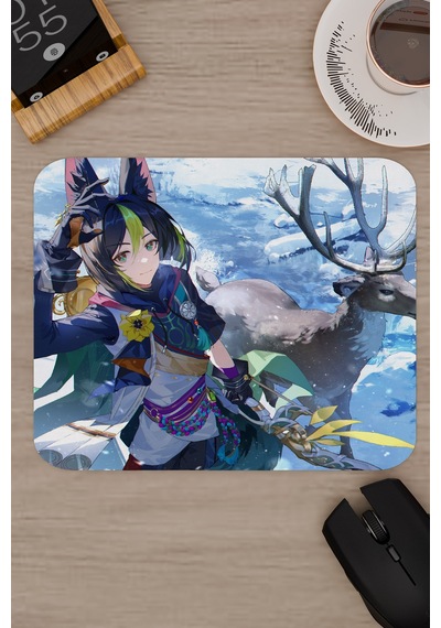 Tighnari Genshin Impact Anime Gacha V1 - 22x18 Gaming Mouse Pad Fare Altlığı